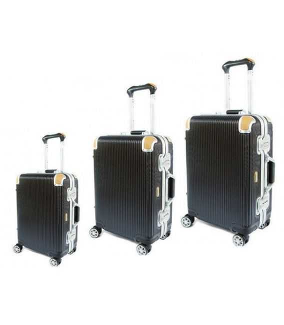 Набор Чемоданов Airtex New Star 228 3 в 1 черный фото, картинка, изображение