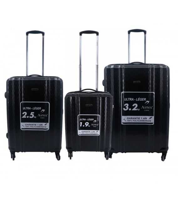 Набір Валіз Airtex 7356 3 в 1 чорний - картинка, зображення, фото валізи