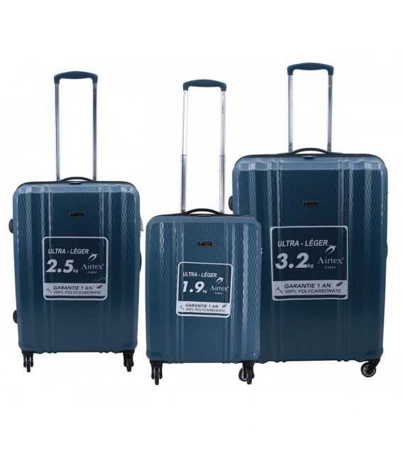 Набор Чемоданов Airtex 7356 3 в 1 синий фото, картинка, изображение