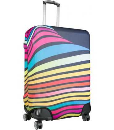 Чехол для чемодана с рисунком Coverbag L0402.000 полосы картинка, изображение, фото