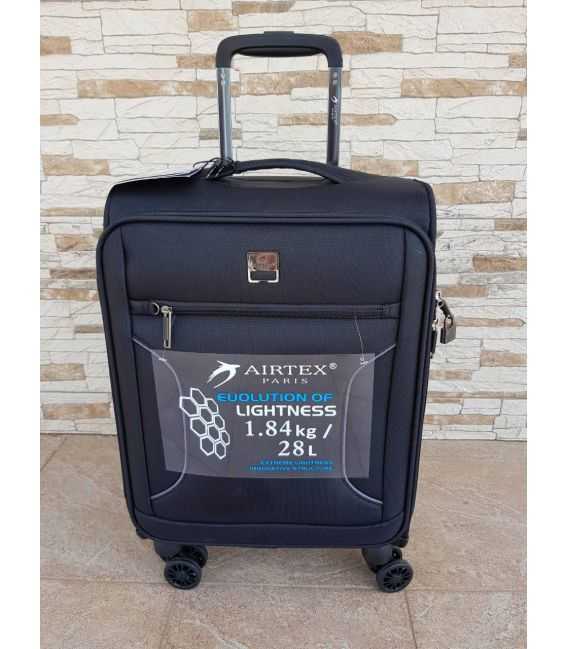 Чемодан Airtex 841 маленький S черный фото, картинка, изображение
