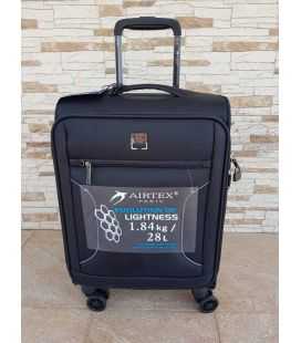 Чемодан Airtex 841 маленький S черный фото, картинка, изображение