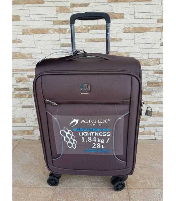 Валіза Airtex 841 маленька S коричнева картинка, зображення, фото