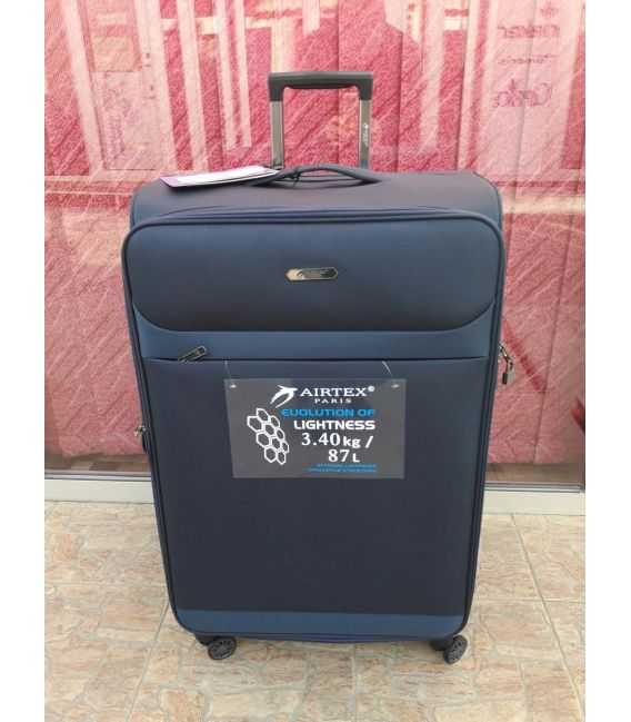 Чемодан Airtex 822 большой L синий фото, картинка, изображение