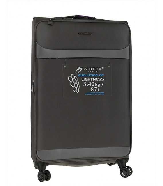 Чемодан Airtex 822 большой L черный фото, картинка, изображение
