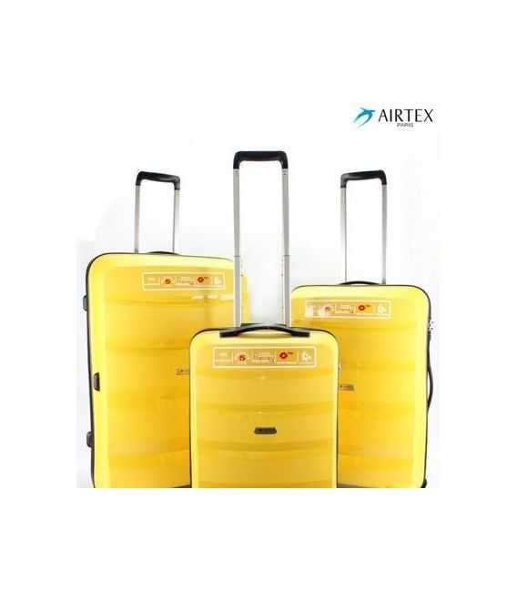 Набір валіз Airtex 229 жовтий - картинка, зображення, фото валізи