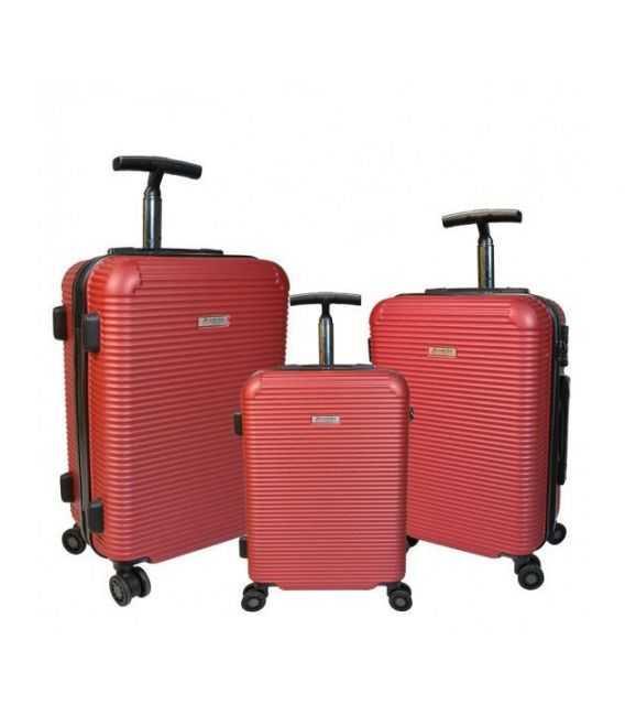 Набор Чемоданов Airtex Deimos 968 3 в 1 красный фото, картинка, изображение