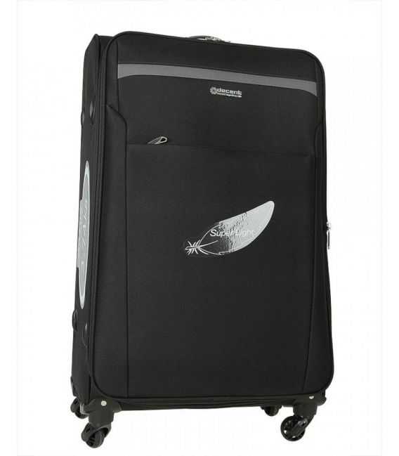 Чемодан Decent 6455 средний M черный фото, картинка, изображение