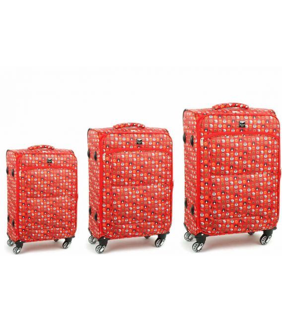 Набор Чемоданов Airtex 6325 красный фото, картинка, изображение