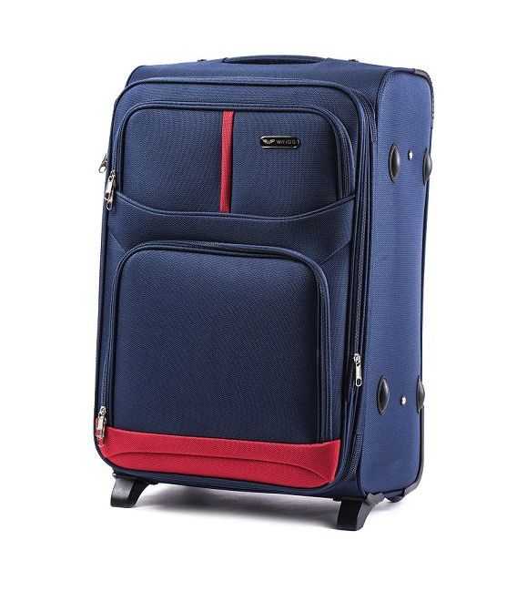 Чемодан Wings 206 Maxi синий 2 колесный фото, картинка, изображение