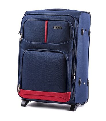 Чемодан Wings 206 большой L синий 2 колесный фото, картинка, изображение