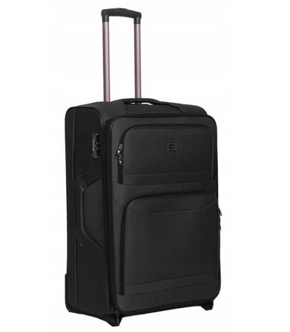 Чемодан Gravitt 618 Midi черный фото, картинка, изображение