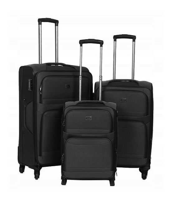 Набор Чемоданов Gravitt 618 черный фото, картинка, изображение