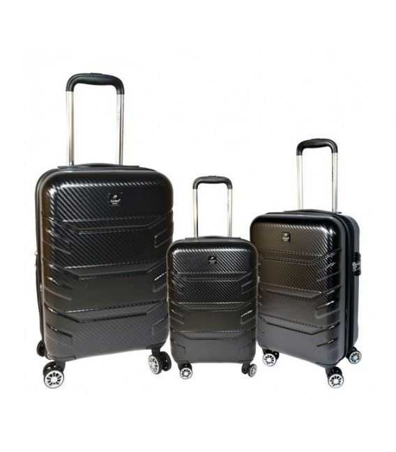 Набір валіз Airtex 7313 чорний - картинка, зображення, фото валізи