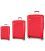 Набор чемодан Airtex 962 3 в 1 красный картинка, изображение, фото