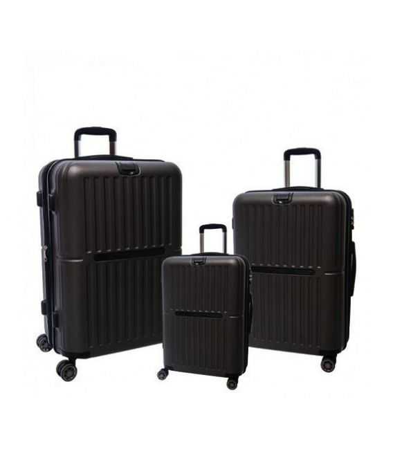 Набор чемодан Airtex 966 3 в 1 черний фото, картинка, изображение