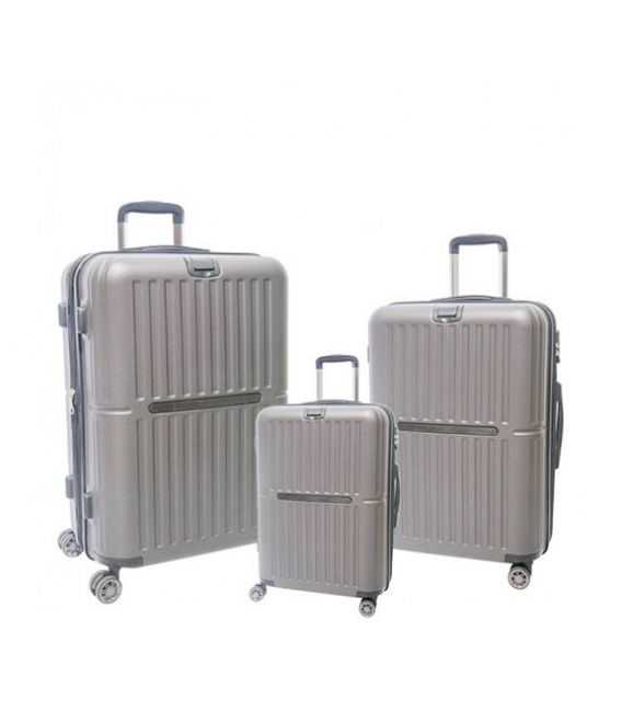 Набор чемодан Airtex 966 3 в 1 серебреный фото, картинка, изображение