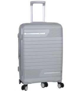 Чемодан Snowball 91203 большой L серебристый
