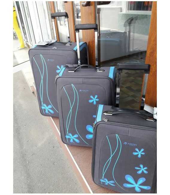 Набор чемоданов Airtex 2350 голубой фото, картинка, изображение