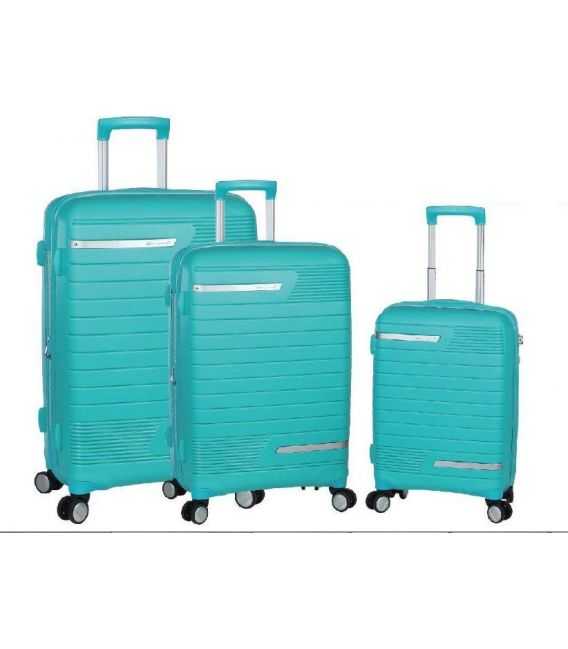 Набір Валіз Snowball 91203 3 в 1 мятний - картинка, зображення, фото валізи