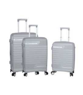 Набор Чемоданов Snowball 91203 3 в 1 серебристый фото, картинка, изображение