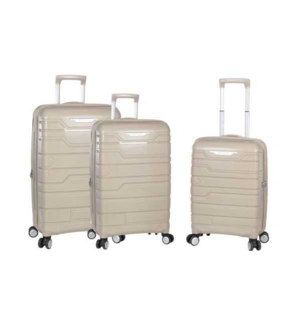 Набір Валіз Snowball 91103 3 в 1 бежевий - картинка, зображення, фото валізи