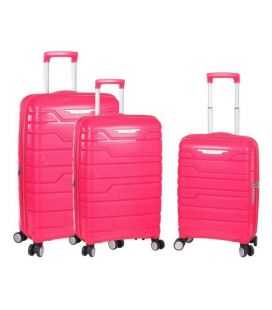 Набор Чемоданов Snowball 91103 3 в 1 фуксия фото, картинка, изображение