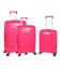 Набор Чемоданов Snowball 91103 3 в 1 фуксия фото, картинка, изображение