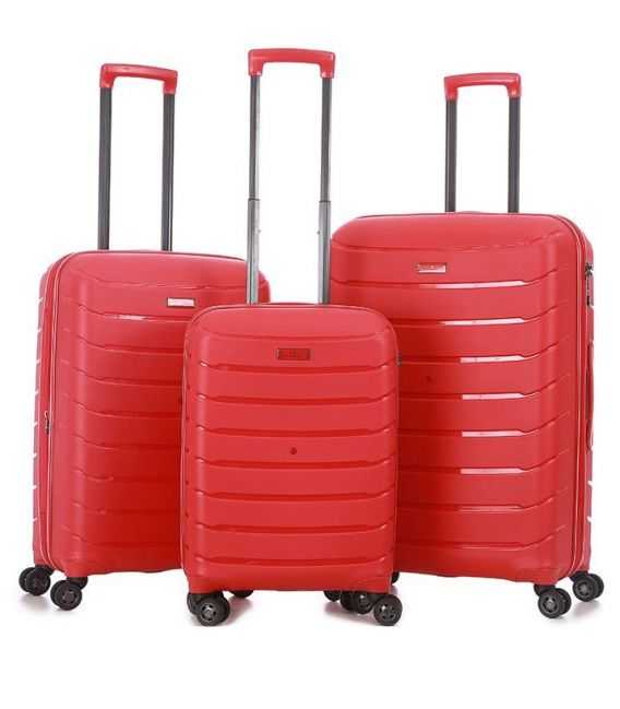 Набір Валіз Snowball 61303 3 в 1 червоний - картинка, зображення, фото валізи