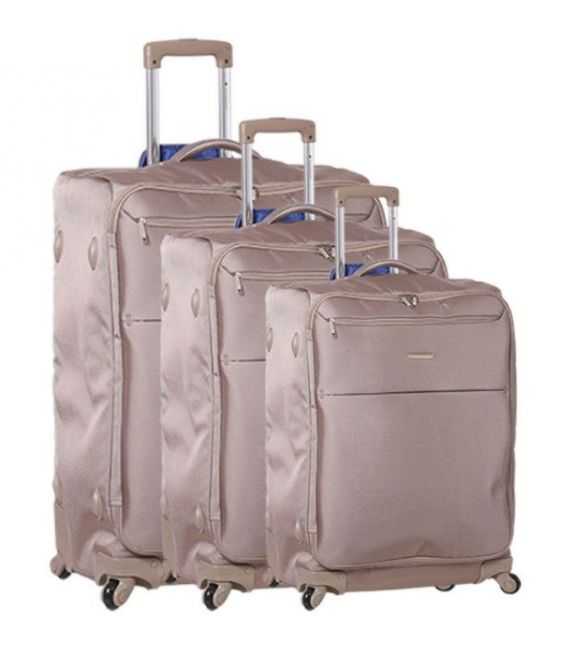 Набор Чемоданов Snowball 68104 3 в 1 бежевый фото, картинка, изображение