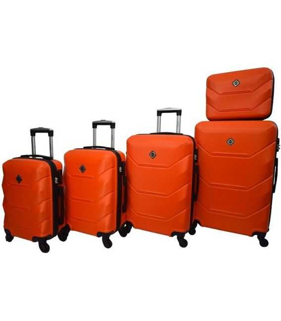 Набір Валіз Bonro 2019 5 в 1 помаранчевий - картинка, зображення, фото валізи