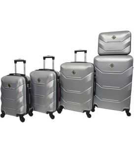 Набор Чемоданов Bonro 2019 5 в 1 серебреный фото, картинка, изображение