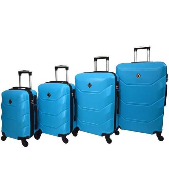Набор Чемоданов Bonro 2019 4 в 1 голубой фото, картинка, изображение