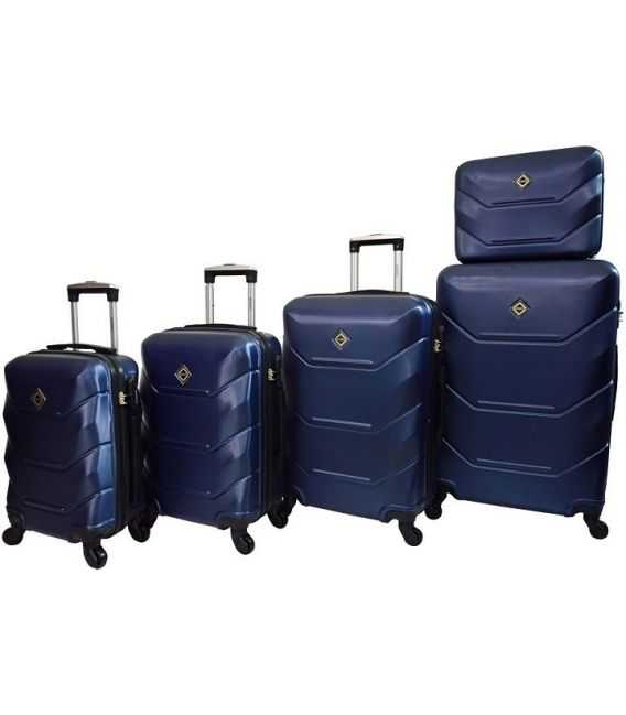Набор Чемоданов Bonro 2019 5 в 1 синий фото, картинка, изображение
