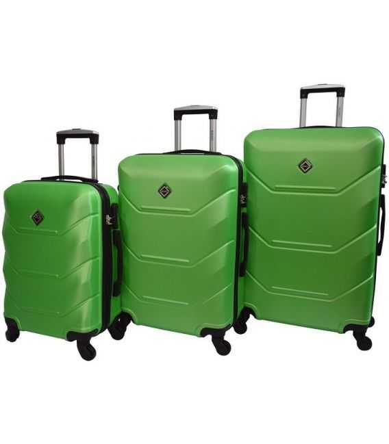 Набор Чемоданов Bonro 2019 3 в 1 зеленый фото, картинка, изображение