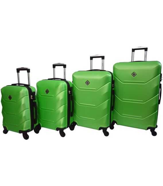Набір Валіз Bonro 2019 4 в 1 зелений - картинка, зображення, фото валізи
