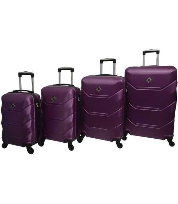 Набір Валіз Bonro 2019 4 в 1 фіолетовий - картинка, зображення, фото валізи