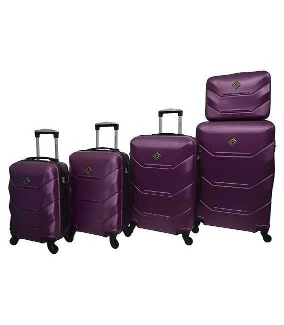 Набор Чемоданов Bonro 2019 5 в 1 фиолетовый фото, картинка, изображение