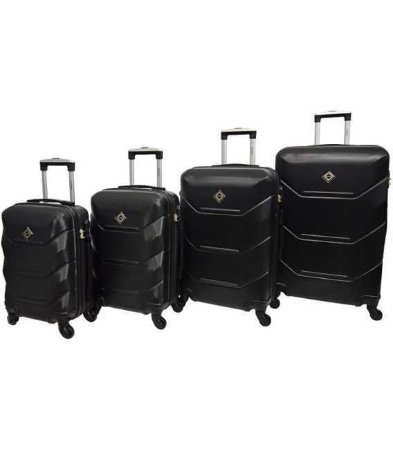 Набір Валіз Bonro 2019 4 в 1 чорний - картинка, зображення, фото валізи