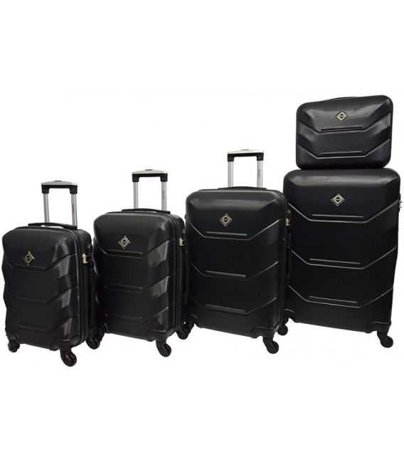 Набір Валіз Bonro 2019 5 в 1 чорний - картинка, зображення, фото валізи