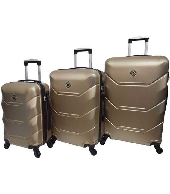 Набор Чемоданов Bonro 2019 3 в 1 шампань фото, картинка, изображение