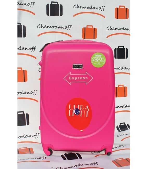 Валіза Wings K310 велика L рожева картинка, зображення, фото