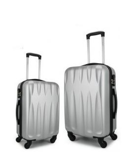 Набор Чемоданов Wallaby 999 2 в 1 серебристый фото, картинка, изображение