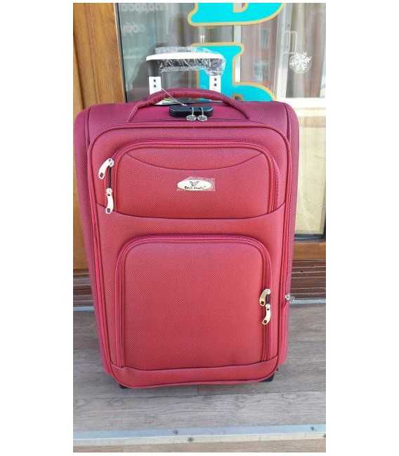 Чемодан Bags Studio 1608 средний M бордовый фото, картинка, изображение