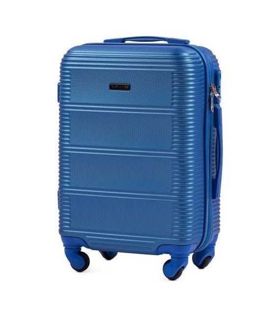 Чемодан Wings 203 маленький S синий фото, картинка, изображение
