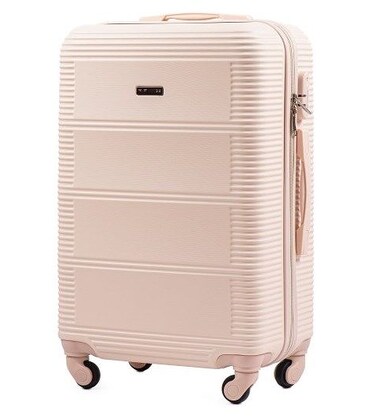 Чемодан Wings 203 средний M молочный фото, картинка, изображение