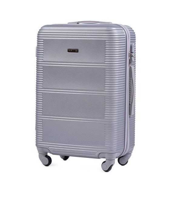 Чемодан Wings 203 Midi серебристый фото, картинка, изображение