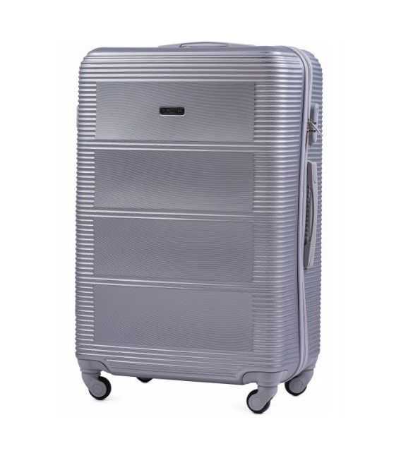 Валіза Wings 203 велика L срібна - картинка, зображення, фото валізи