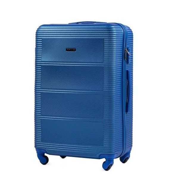 Чемодан Wings 203 большой L синий фото, картинка, изображение