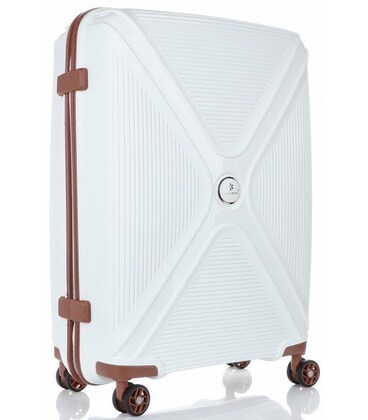 Валіза Snowball 84803 середня M біла картинка, зображення, фото